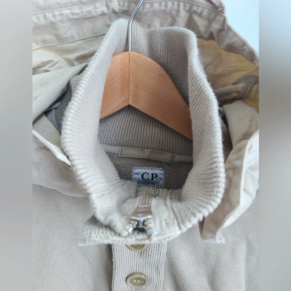 C.P. Company beige hooded sweatshirt XL EUC - Picture 10 of 15